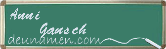 Anni Gansch Visitenkarte